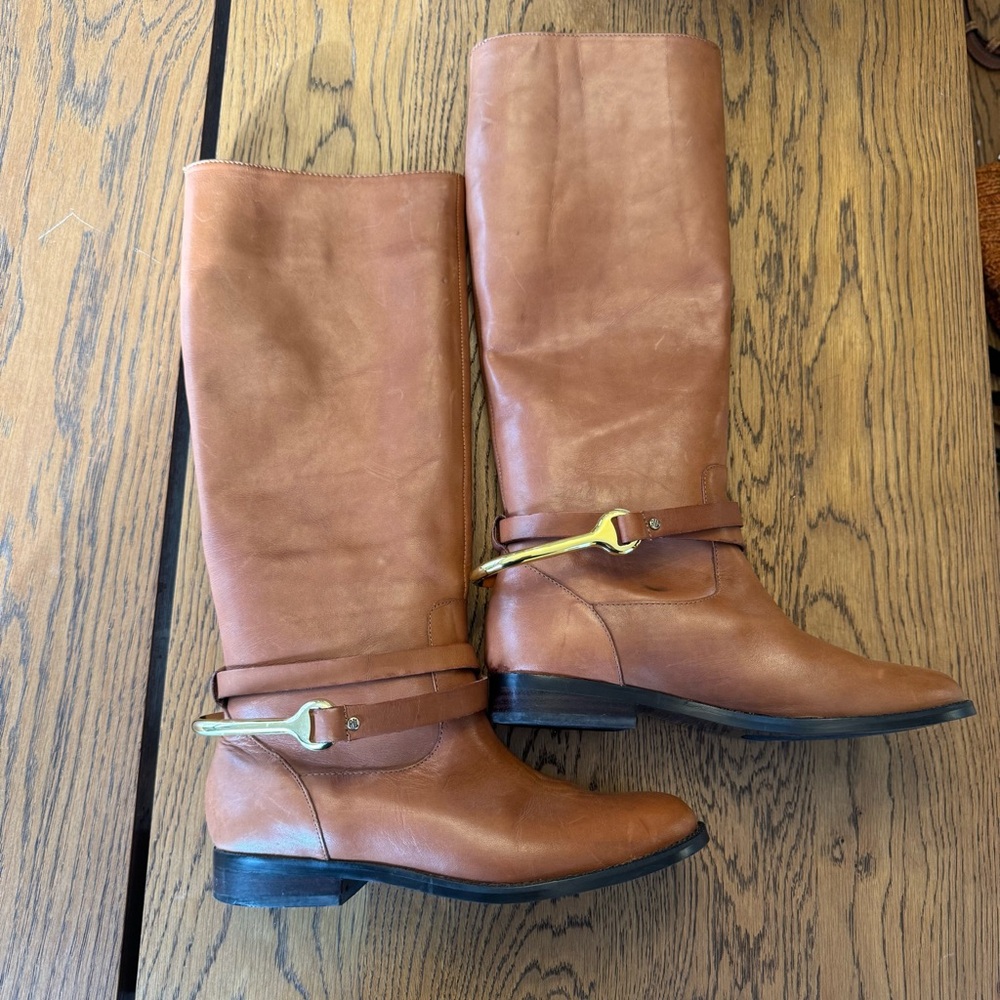Ralph Lauren Jenny Riding Boots Western Vintage - Picture 3 of 16